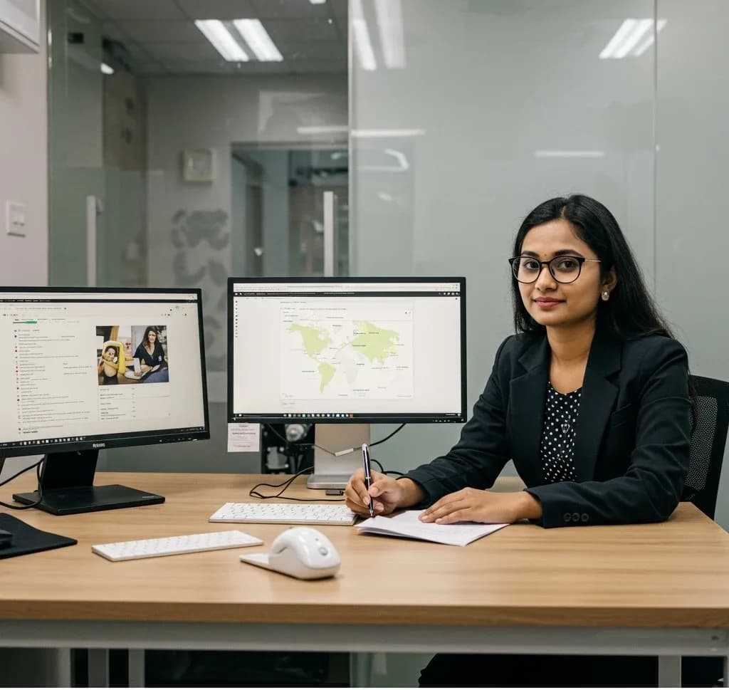 A person feeling secure and relieved